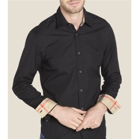 black burberry shirt